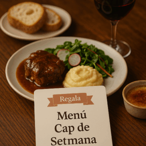 Regala el Menú Fin de Semana a Restaurant Valldans